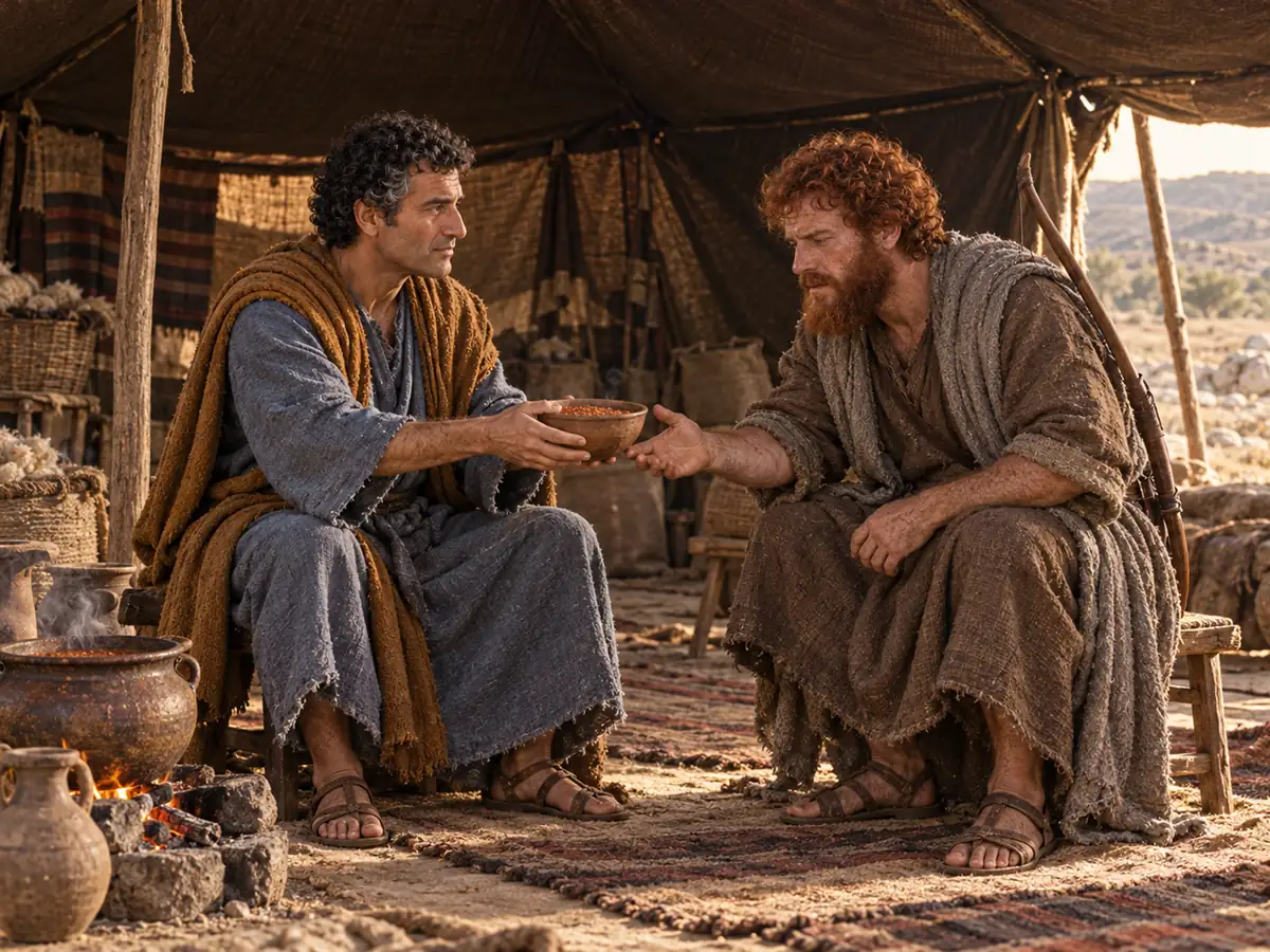 Jacob y Esaú: recreación artística