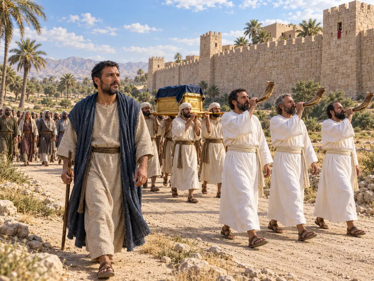Los muros de Jericó: recreación artística