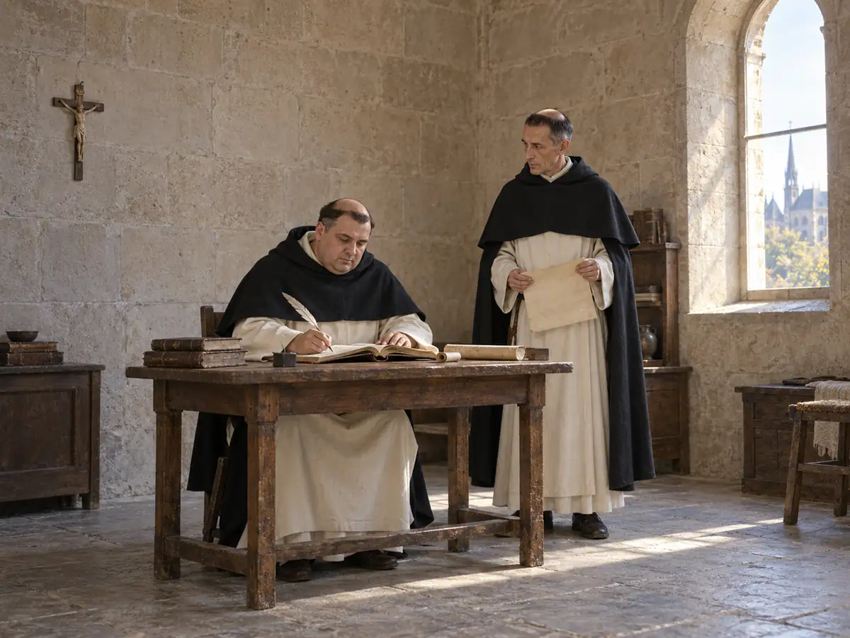 Santo Tomás de Aquino: recreación artística