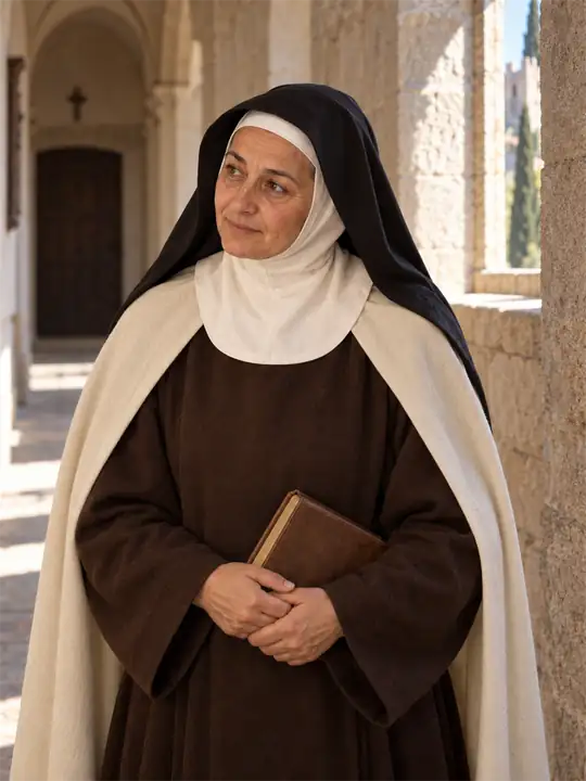 Recreación artística de Santa Teresa de Jesús