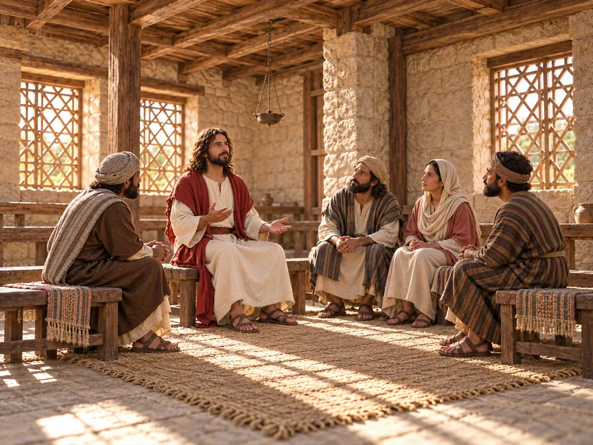 Enseñaba con autoridad: recreación artística del Evangelio de este día